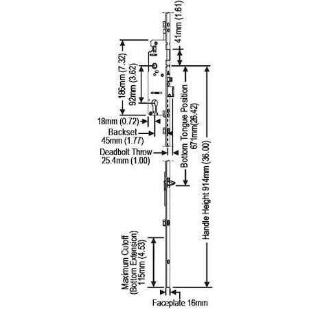 Strybuc Manual Tongue gear and bottom 850-8778075